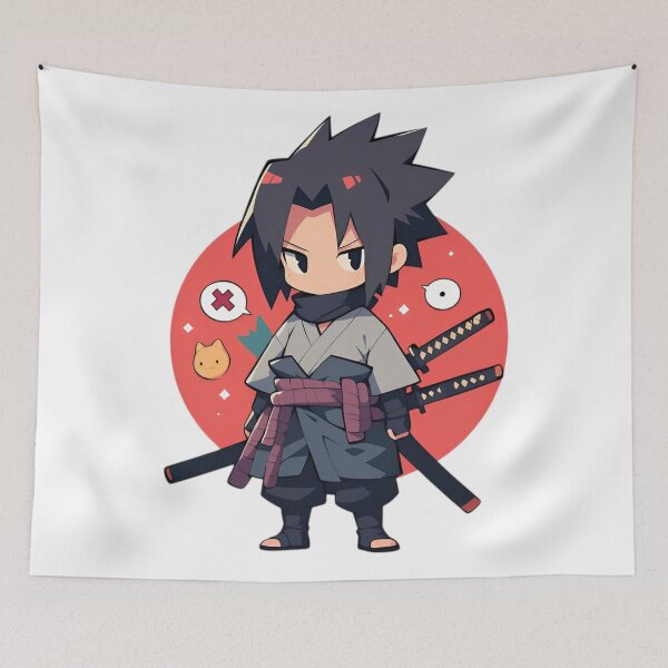 Item preview, Chibi Shadow Ninja Swordsman – Cute Dark Anime Warrior Art designed and sold by Dyan4.