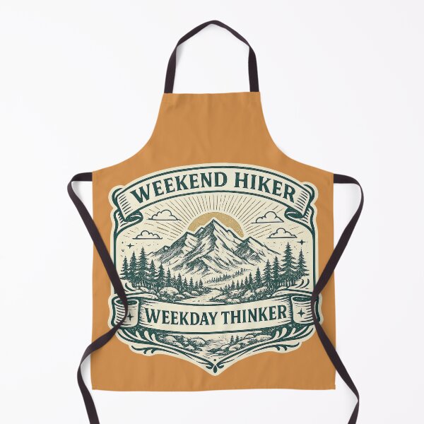Item preview, Weekend Hiker Weekday Thinker Badge designed and sold by Raddoodles.