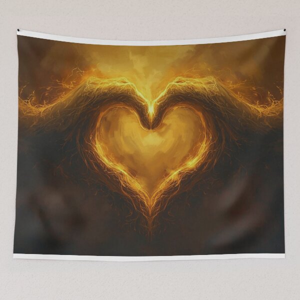 Item preview, Flaming Heart of Love designed and sold by ShadyArfaa.