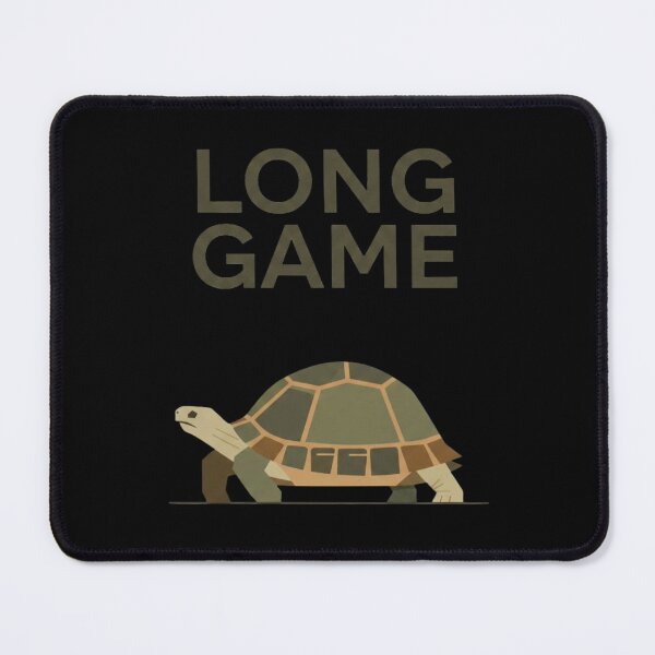 Item preview, Long Game Turtle Motivation Design | Patience Discipline Success Mindset Art designed and sold by SV-Creation.