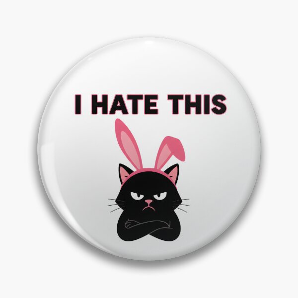 Item preview, I Hate This - Angry Easter Cat designed and sold by Kvarny.