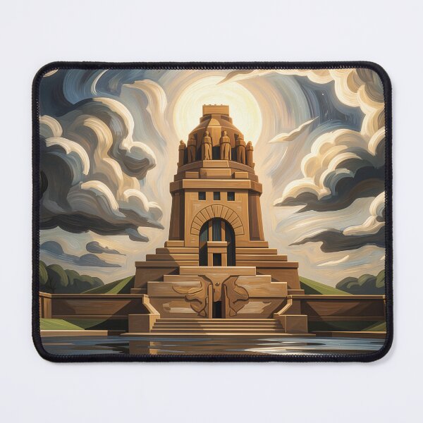 Item preview, Leipzig Monument to the Battle of the Nations at night (vertical view) designed and sold by artistic-cities.