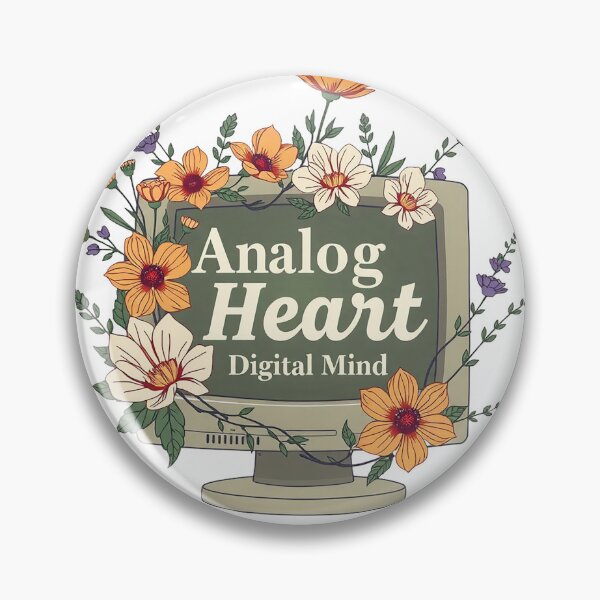 Item preview, Analog Heart, Digital Mind – Cottagecore Tech Aesthetic designed and sold by Boztik-Designs.
