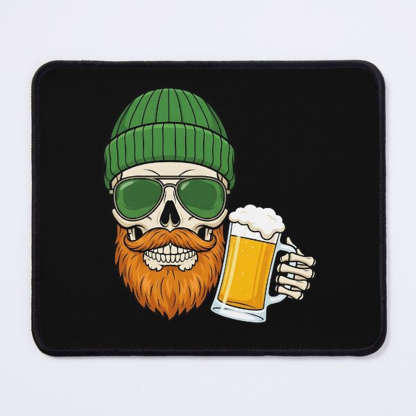 Item preview, St Patricks Skull Beard Beer Mug designed and sold by KroghDs.