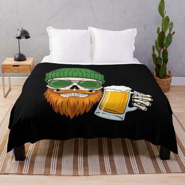 Item preview, St Patricks Skull Beard Beer Mug designed and sold by KroghDs.