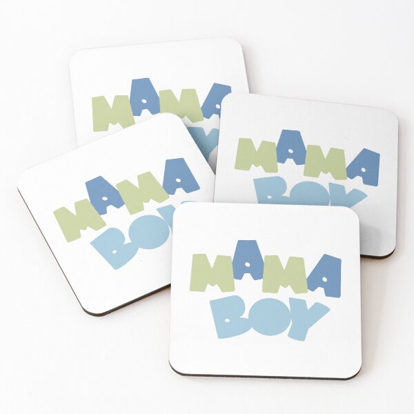 Item preview, Pastel blue and green ‘MaMa Boy‘ typography designed and sold by sjgdesign.