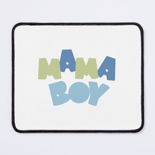 Item preview, Pastel blue and green ‘MaMa Boy‘ typography designed and sold by sjgdesign.