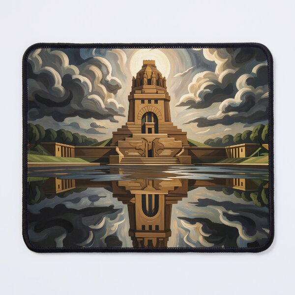 Item preview, Monument to the Battle of the Nations, Leipzig at night designed and sold by artistic-cities.