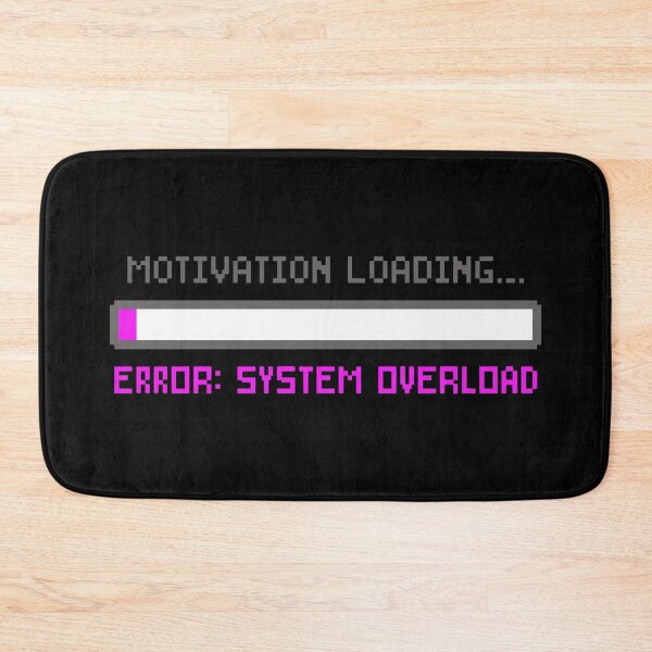 Item preview, Motivation Loading Error - 8-bit ADHD Tech Humor designed and sold by Mdozet.
