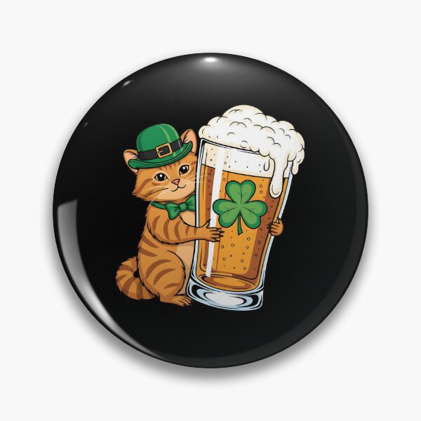 Item preview, St Patricks Cat Beer Lover designed and sold by KroghDs.