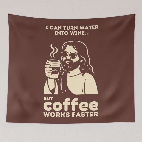 Item preview, Coffee and Jesus designed and sold by Anniko Art Studio.