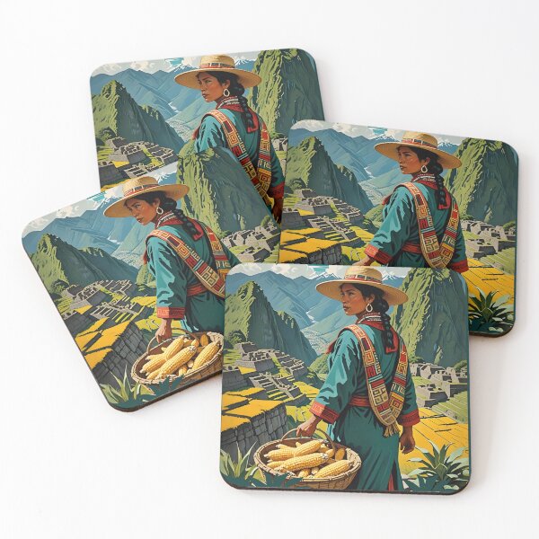 Item preview, The Ancient Machu Picchu - Vintage Peru Travel Poster designed and sold by MooLaLa.Store.