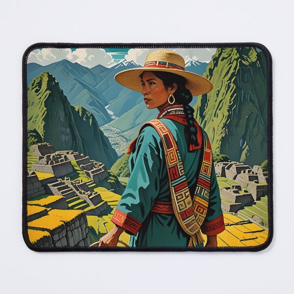 Item preview, The Ancient Machu Picchu - Vintage Peru Travel Poster designed and sold by MooLaLa.Store.