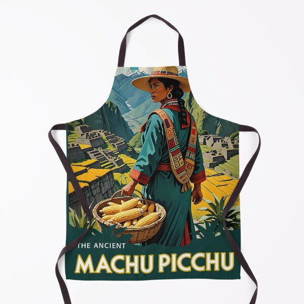 Item preview, The Ancient Machu Picchu - Vintage Peru Travel Poster designed and sold by MooLaLa.Store.