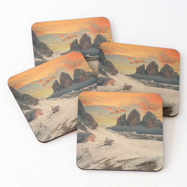 Item preview, Drei Zinnen Hut Sexten Dolomites Sunset designed and sold by Mauswohn.