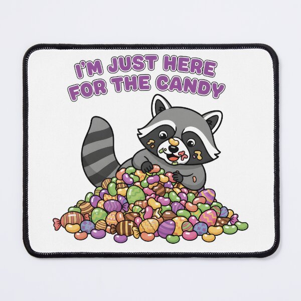 Item preview, I’m Just Here For The Candy - Easter Raccoon designed and sold by Kvarny.