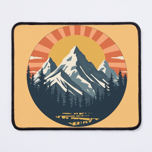 Item preview, Retro Mountain Landscape designed and sold by MartynaKanik.