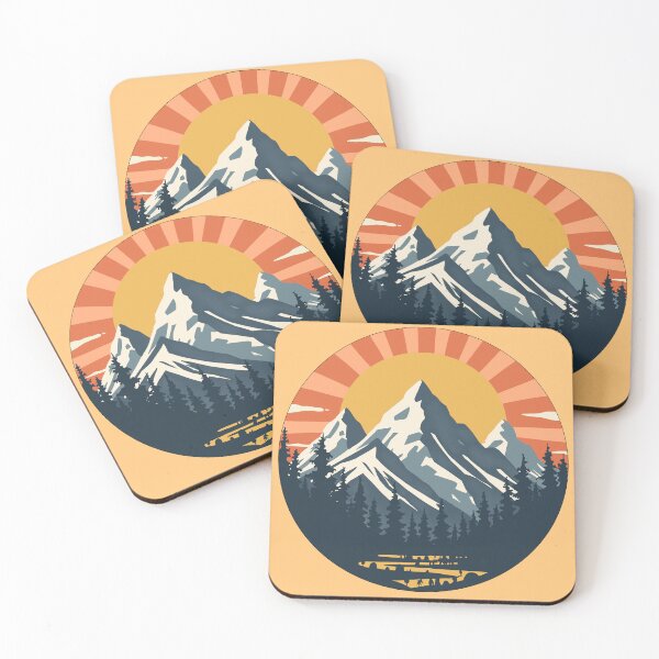Item preview, Retro Mountain Landscape designed and sold by MartynaKanik.