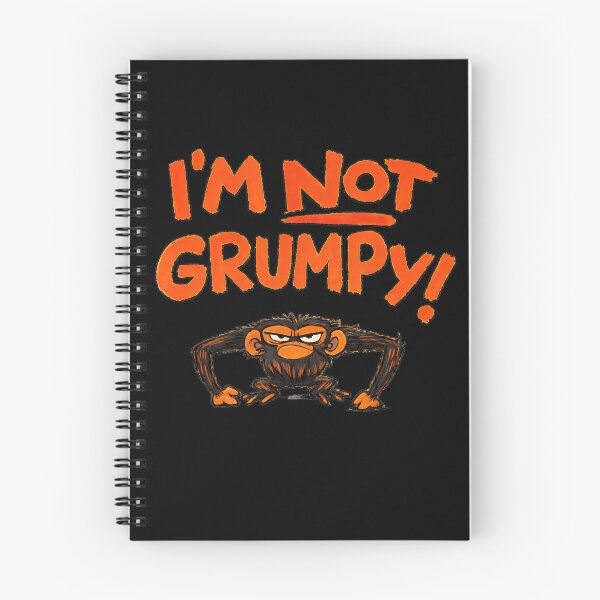 Item preview, Grumpy Monkey I'm Not Grumpy Funny Gifts designed and sold by IdealDo.