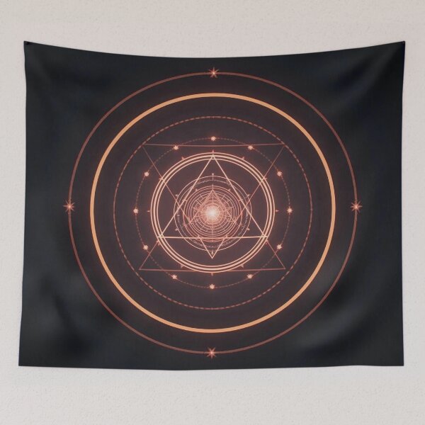 Item preview, Manifestation Sacred Geometry Alignment Mandala – Golden Converging Triangle Design designed and sold by ArtivaNest.
