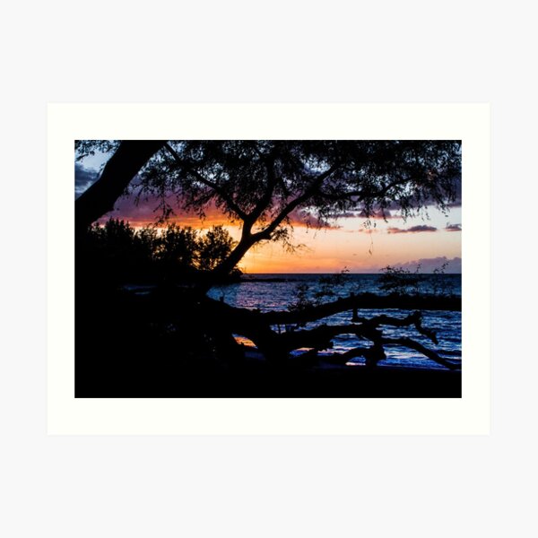 Hapuna Beach Sunset Art Print