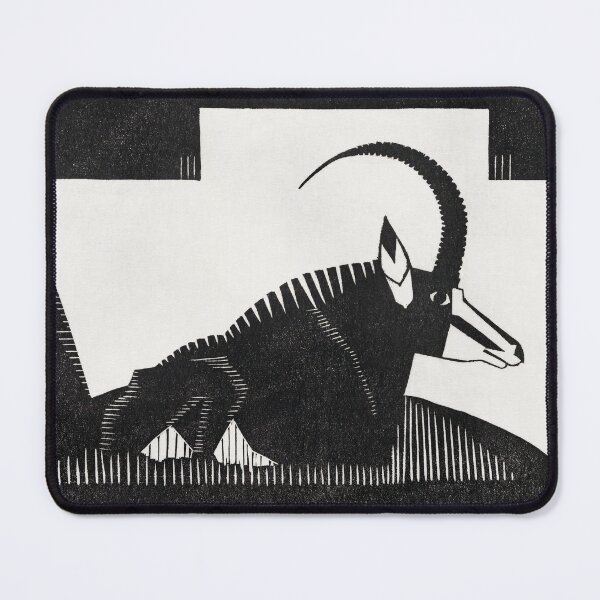 Item preview, Capricorn Alpine Panorama Minimalist Black and White designed and sold by Mauswohn.