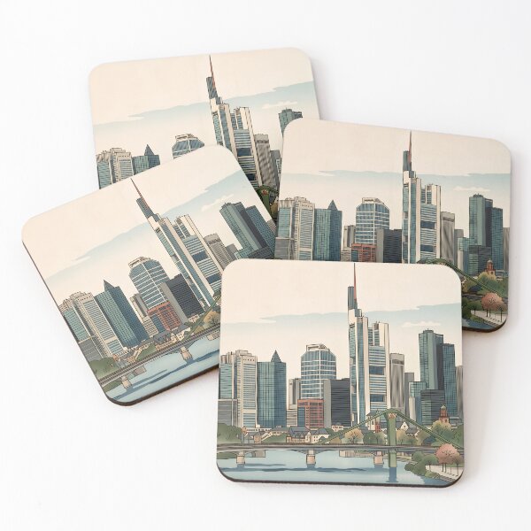 Item preview, Frankfurt Skyline designed and sold by artistic-cities.