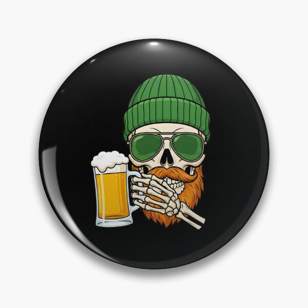 Item preview, St Patricks Bearded Skull Beer designed and sold by KroghDs.