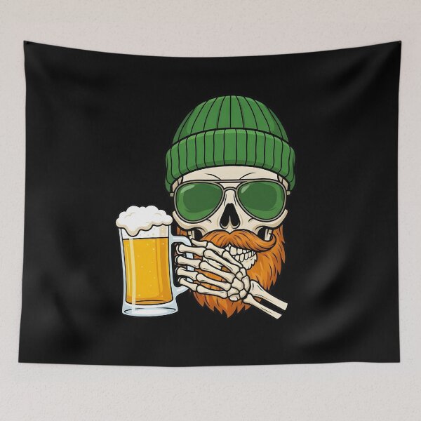 Item preview, St Patricks Bearded Skull Beer designed and sold by KroghDs.