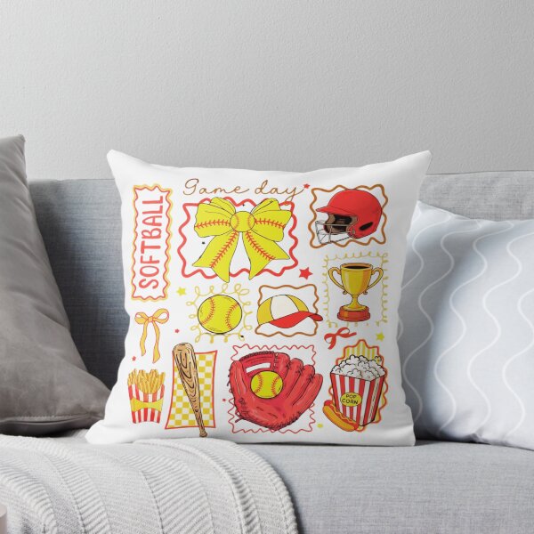 Item preview, Softball Game Day Essentials — Colorful Doodle Style Sports Illustration for Players and Fans designed and sold by Colorful-Garden.
