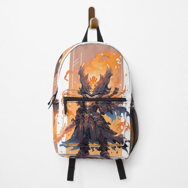 Item preview, Inferno Chibi Knight – Flame Armored Dark Fantasy Warrior designed and sold by Dyan4.