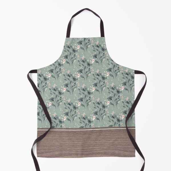 Item preview, Blue Shabby Chic Floral Pattern Wood Grain  designed and sold by TackyTime.