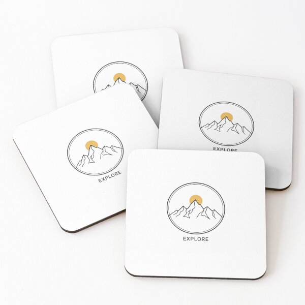 Item preview, Minimalist Mountain Peak - Explore Nature Line Art designed and sold by fluxcord.