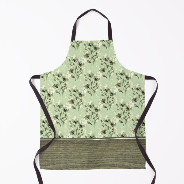 Item preview, Green Shabby Chic Floral Pattern Wood Grain  designed and sold by TackyTime.
