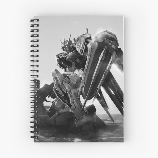 Item preview, black white aile strike gundam seed PERFECT GRADE digital illustration digital imaging  designed and sold by sabartgunpla.