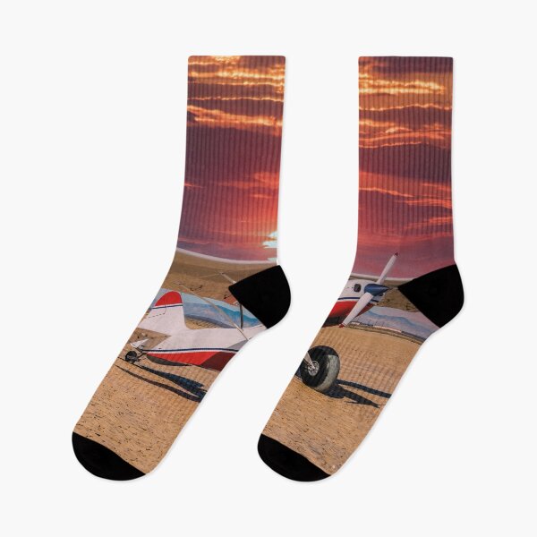 Item preview, Propeller plane in sunset desert vintage look designed and sold by Mauswohn.