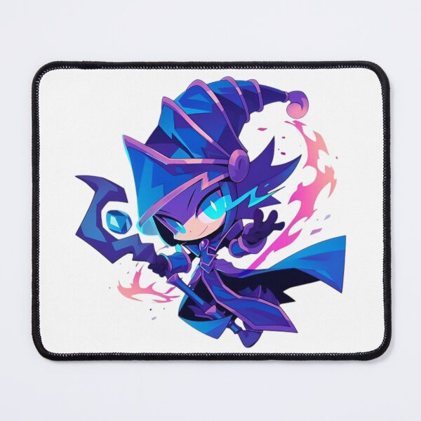 Item preview, Arcane Chibi Mage – Neon Spellcaster Dark Fantasy Art designed and sold by Dyan4.