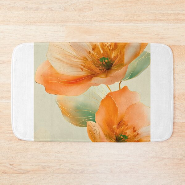 Item preview, Elegant Orange Botanical Floral Illustration designed and sold by CheersTOGETHER.