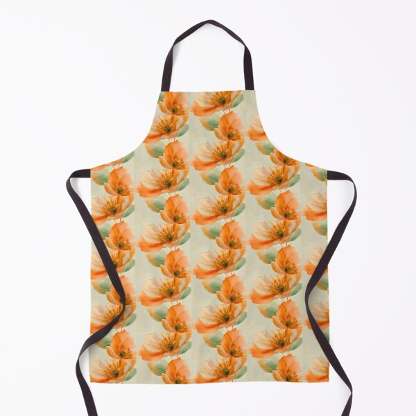 Item preview, Elegant Orange Botanical Floral Illustration designed and sold by CheersTOGETHER.