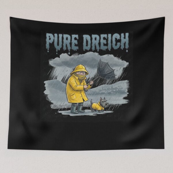 Item preview, Pure Dreich Scottish Weather Art - Grumpy Scottie Dog designed and sold by Loom on the Loch.