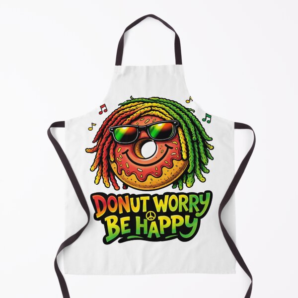Item preview, Donut Worry Be Happy Funny Donut designed and sold by RetroRespect.