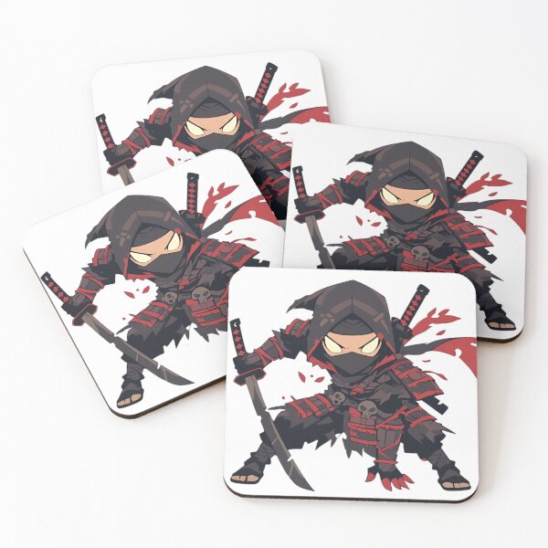 Item preview, Shadow Venom Ninja – Dark Samurai Assassin Chibi Art designed and sold by Dyan4.