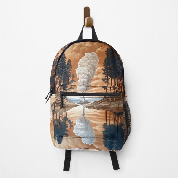 Item preview, Whimsy Landscape Serene River Reflecting Soft Pink Forest designed and sold by Shoot-The-Moon.