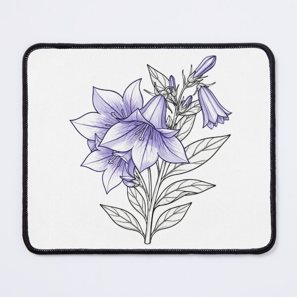 Item preview, Purple Bellflower Botanical Illustration designed and sold by Milipino.