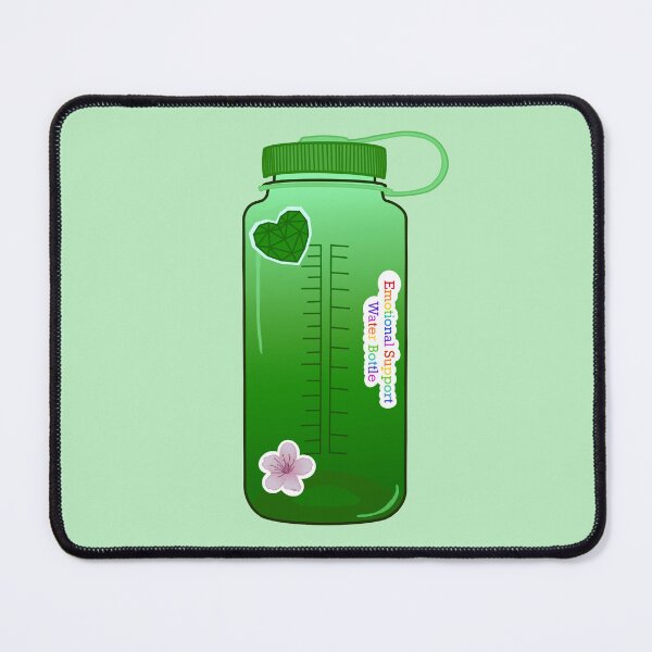 Item preview, Green Emotional Support Water Bottle designed and sold by Acaruso167.