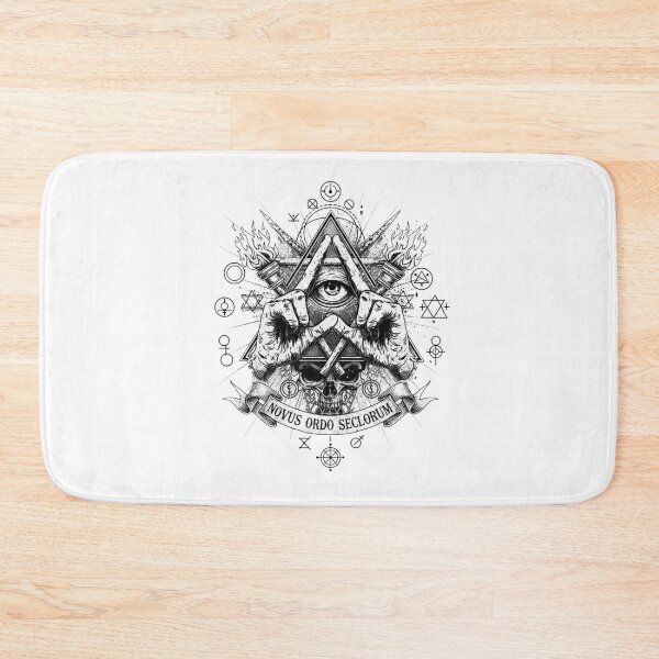 Item preview, Novus Ordo Seclorum: The All-Seeing Eye & Sacred Geometry Skull designed and sold by RjeeStudio.
