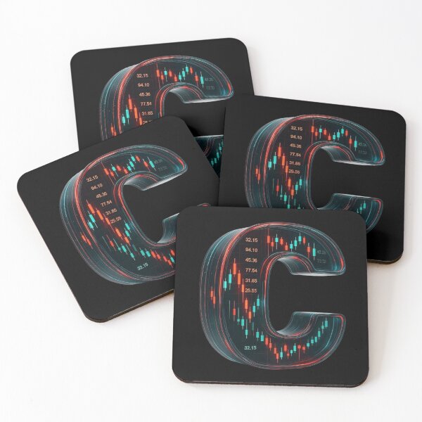 Item preview, Futuristic Stock Market Letter C Art designed and sold by Adappai.
