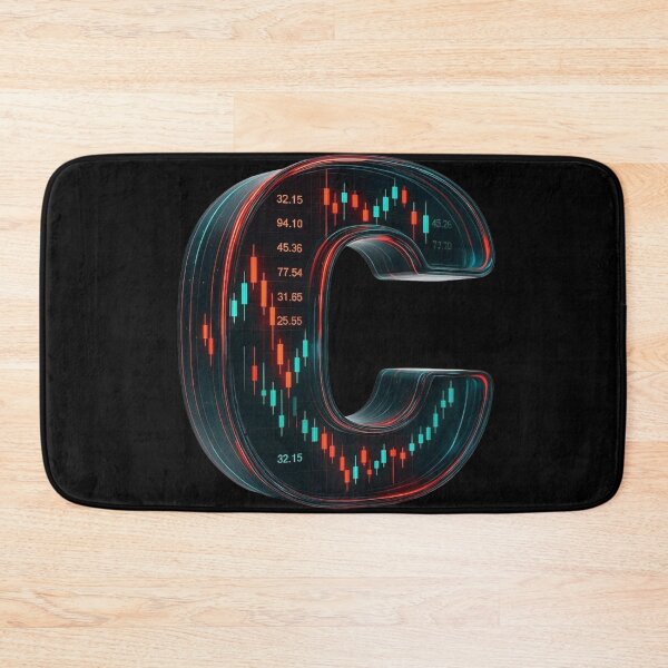 Item preview, Futuristic Stock Market Letter C Art designed and sold by Adappai.