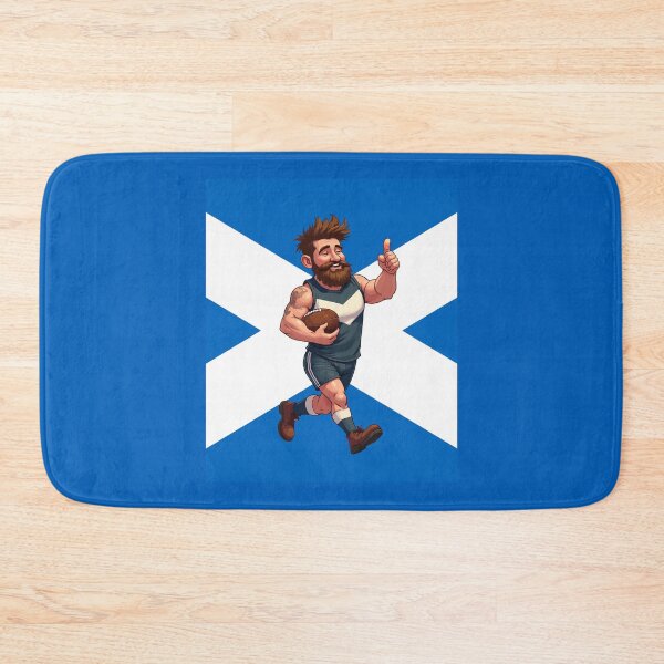 Item preview, A Cheerful Scottish Rugby Player designed and sold by taiche.