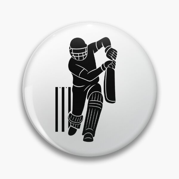 Item preview, Cricket Batsman – Powerful Shot Sports Art Design designed and sold by thesmilngnature.